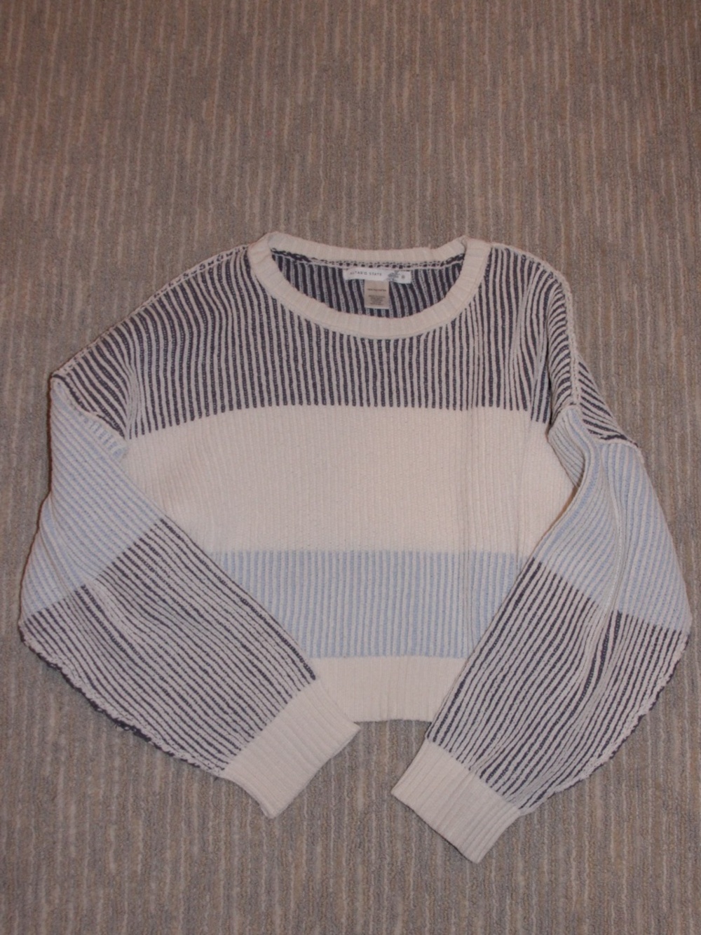 Altered State Blue Striped Sweater